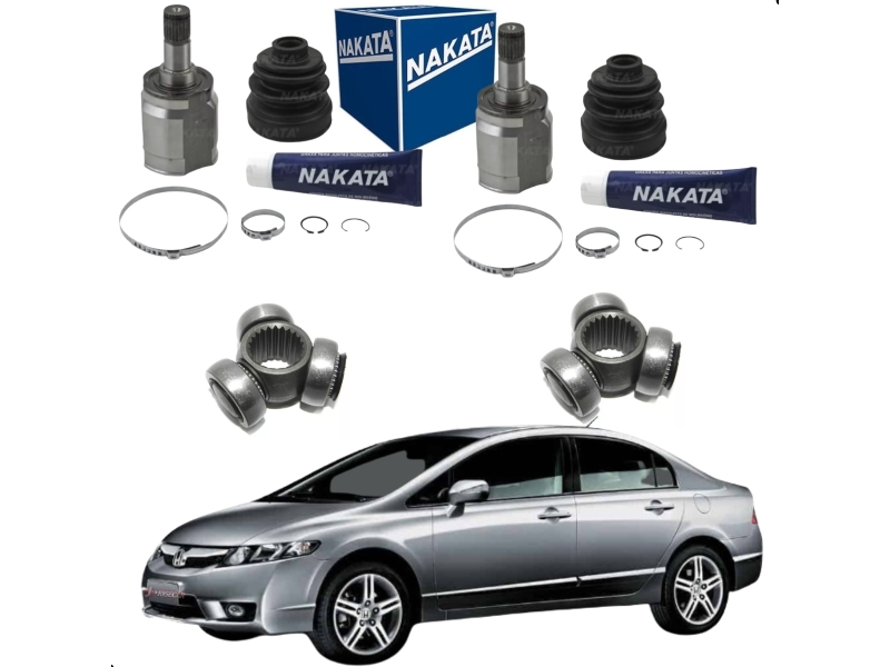 Par Junta Tulipa New Civic 07 08 09 10 11 + trizeta Automatico Nakata